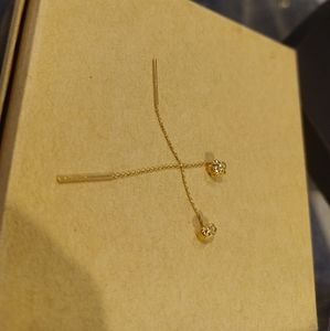 18k saudi gold tictac earrings